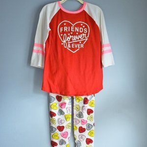 Cat & Jack Valentine Shirt & Leggings 14/16 XL